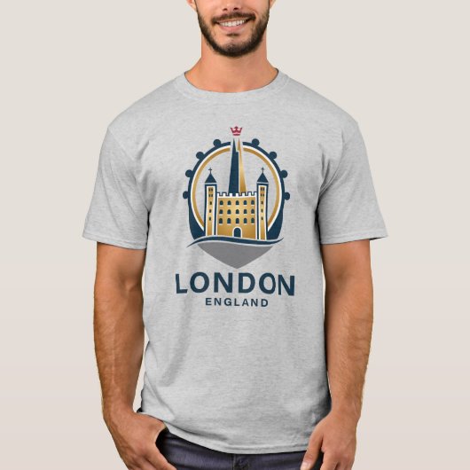 Londen Engeland Groot-Brittannië T-shirt (Voorkant)