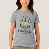 Londen Engeland Groot-Brittannië Tri-Blend Shirt (Voorkant)