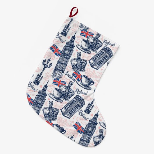 Londen, Engeland Grote Kerstsok (Voorkant (Hangend))