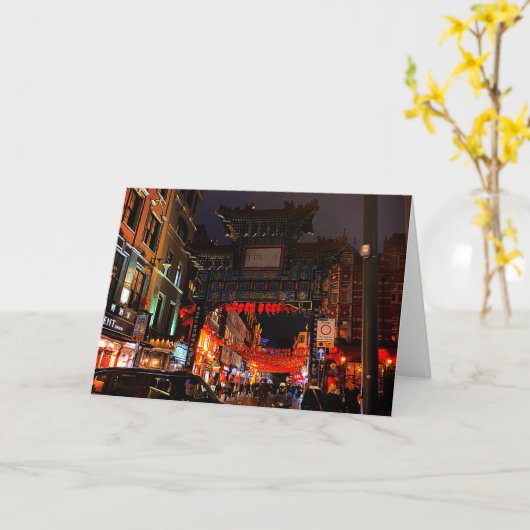 Londen, Engeland Kaart #1 (Gele Bloem)