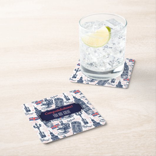 Londen, Engeland Kartonnen Onderzetters (Insitu)