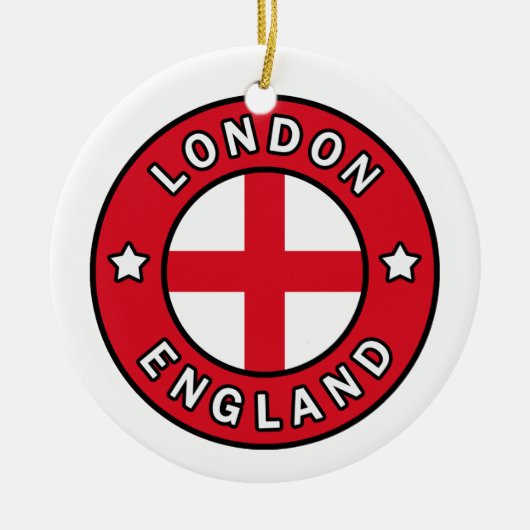 Londen Engeland Keramisch Ornament (Voorkant)