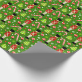 Londen Engeland Kerstcadeau Cadeaupapier (Hoek)