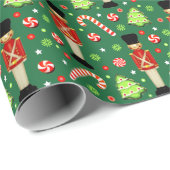 Londen Engeland Kerstcadeau inpakpapier (Rol Hoek)