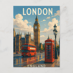 Londen Engeland Koninklijke Landmerken Theems Briefkaart