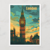 Londen Engeland Kunst Vintage Reizen Briefkaart