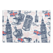 Londen, Engeland Kussensloop (Achterkant-Links)