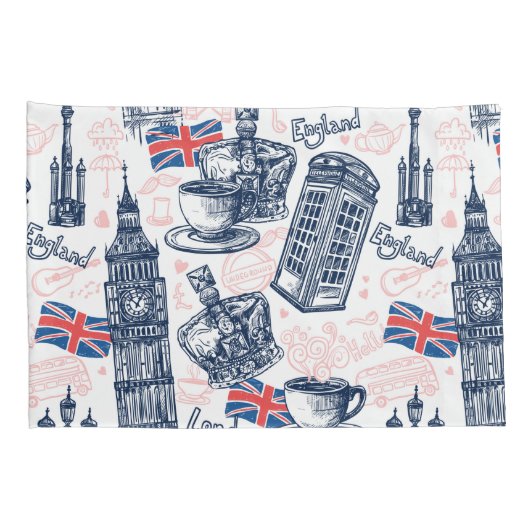 Londen, Engeland Kussensloop (Achterkant-Rechts)