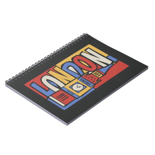 Londen, Engeland | Levendig ontwerp Notitieboek (Linkerzijde)