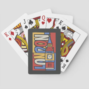 Londen, Engeland   Levendig ontwerp Pokerkaarten