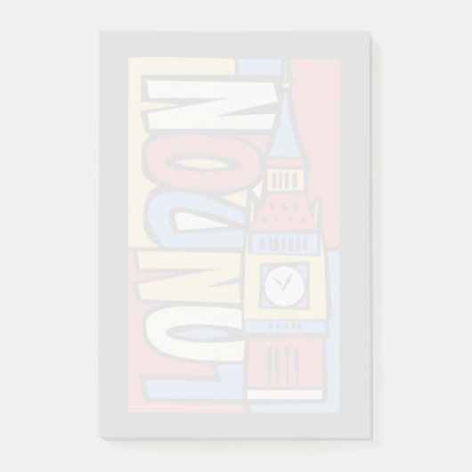 Londen, Engeland | Levendig ontwerp Post-it® Notes (Voorkant)