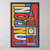 Londen, Engeland | Levendig ontwerp Poster (Voorkant)