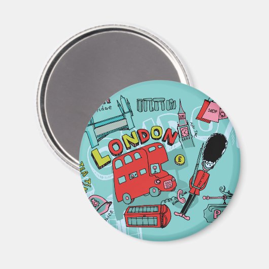 Londen Engeland Magneet (Voorkant / Achterkant)
