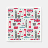 Londen, Engeland Napkins Servet (Voorkant)