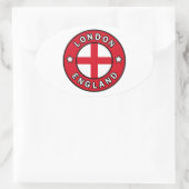 Londen Engeland Ovale Sticker (Tas)