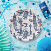 Londen, Engeland Papieren Bordje (Feest)