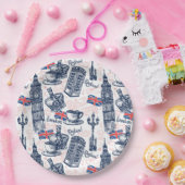 Londen, Engeland Papieren Bordje (Feest)