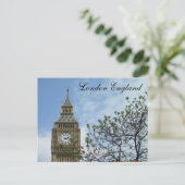 Londen Engeland Parlement Clock Tower Big Ben Briefkaart (Staand voorkant)
