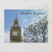 Londen Engeland Parlement Clock Tower Big Ben Briefkaart (Voorkant)