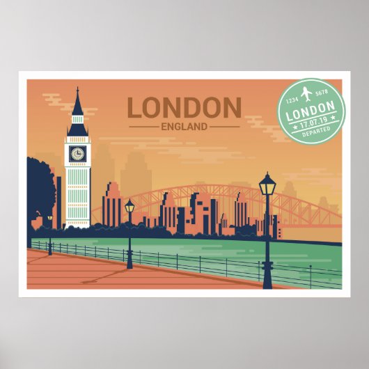 Londen Engeland Poster (Voorkant)