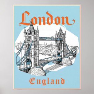 Londen, Engeland Poster