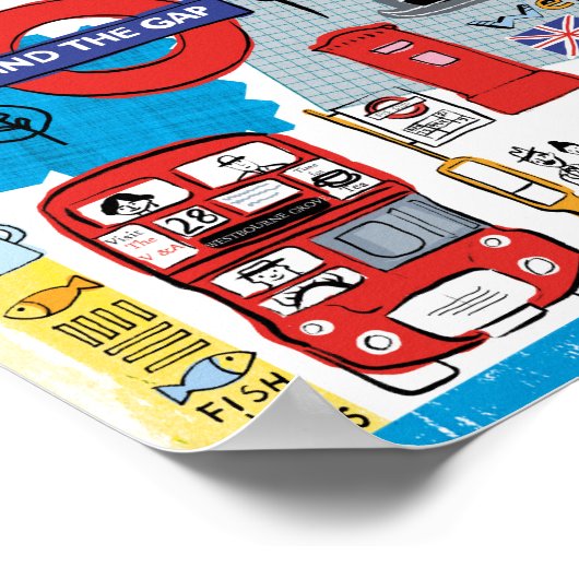 Londen, Engeland Poster (Hoek)