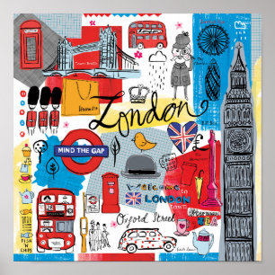 Londen, Engeland Poster