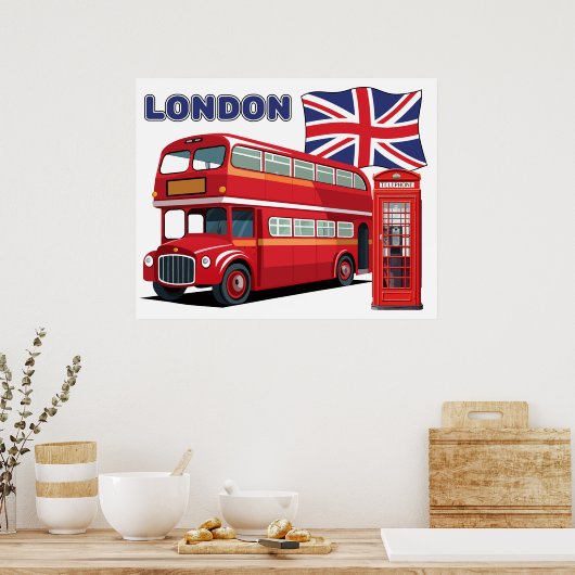 Londen Engeland Poster (Keuken)