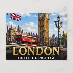 📍 Londen Engeland Reis Aandenken Stad Reizigers Briefkaart