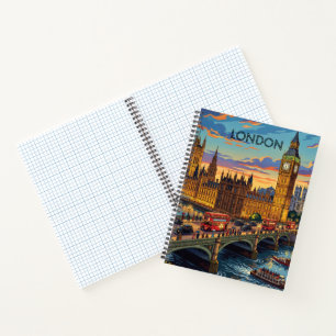 Londen Engeland Reis Kunst Vintage Notitieboek