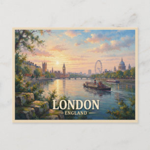 Londen Engeland Reizen Briefkaart