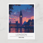 Londen Engeland Reizen Briefkaart (Voorkant)