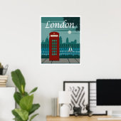 Londen, Engeland reizen Poster (Thuiskantoor)