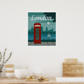 Londen, Engeland reizen Poster (Keuken)