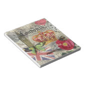 Londen Engeland Reizen Vintage Europa Kunst Notitieblok (Schuin)