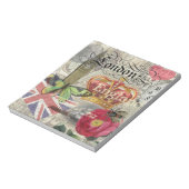 Londen Engeland Reizen Vintage Europa Kunst Notitieblok (Linkerzijde)