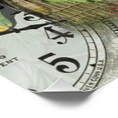 Londen Engeland Reizen Vintage Europa Kunst Poster (Hoek)