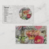 Londen Engeland Reizen Vintage Europa Kunst Visitekaartje (Voorkant / Achterkant)