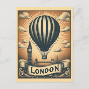  Londen Engeland Retro Britse Reizen Briefkaart