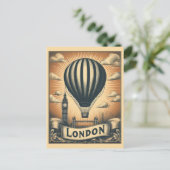 Londen Engeland Retro Britse Reizen Briefkaart (Staand voorkant)