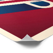 Londen, Engeland | Retro geïllustreerde Typografie Poster (Hoek)