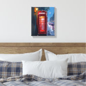 Londen Engeland Rode Telefooncel Reis Schilderij Canvas Afdruk (Insitu (Slaapkamer))