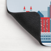 Londen, Engeland | Rode, witte en blauwe skies Muismat (Hoek)