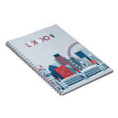 Londen, Engeland | Rode, witte en blauwe skies Notitieboek (Rechterzijde)