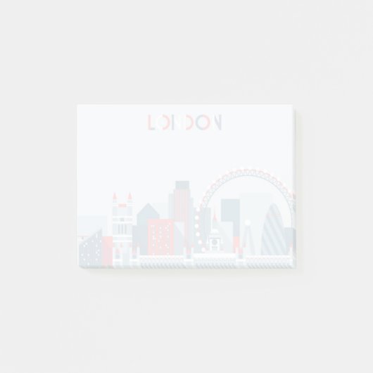 Londen, Engeland | Rode, witte en blauwe skies Post-it® Notes (Voorkant)