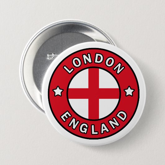 Londen Engeland Ronde Button 7,6 Cm (Voorkant /achterkant)