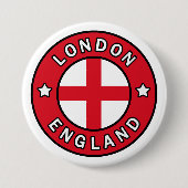 Londen Engeland Ronde Button 7,6 Cm (Voorkant)