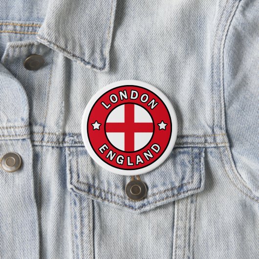 Londen Engeland Ronde Button 7,6 Cm (In situ)