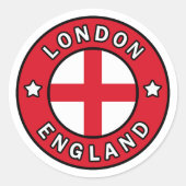 Londen Engeland Ronde Sticker (Voorkant)