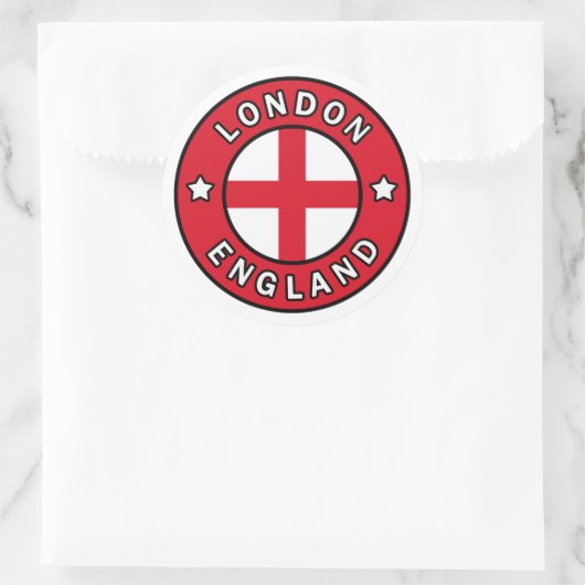 Londen Engeland Ronde Sticker (Tas)